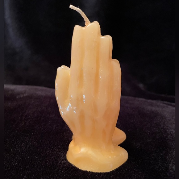 Prayer Hands Candle 3 1/2” tall from the Kootenay Candle Factory in Creston B.C. - Picture 1 of 6